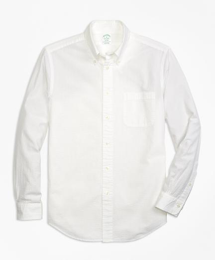 Brooks Brothers Milano Fit Seersucker Sport Shirt