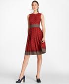 Brooks Brothers Women's Foulard Silk Georgette Empire-waist Dress