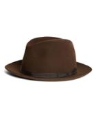Brooks Brothers Men's Lock And Co. Voyager Dark Brown Trilby
