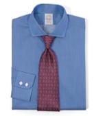 Brooks Brothers Golden Fleece All-cotton Slim Fit Textured Pinstripe Luxury Dress Shirt