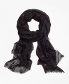 Brooks Brothers Women's Flocked Floral Scarf