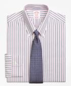 Brooks Brothers Men's Regular Fit Classic-fit Dress Shirt, Non-iron Bold Stripe