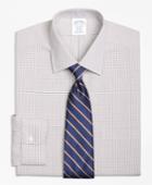 Brooks Brothers Slim Fitted Dress Shirt, Non-iron Micro Check