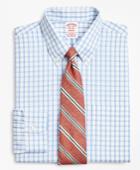 Brooks Brothers Men's Stretch Regular Fit Classic-fit Dress Shirt, Non-iron Outline Windowpane