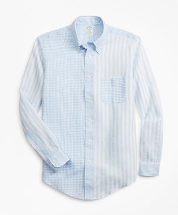 Brooks Brothers Milano Fit Irish Linen Fun Sport Shirt