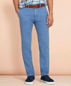 Brooks Brothers Slim-fit Garment-dyed Cotton-linen Stretch Chinos