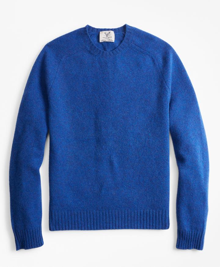 Brooks Brothers Men's Limited-edition Braemar Shetland Lambswool Crewneck  Sweater