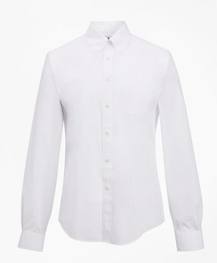 Brooks Brothers Regent Fitted Dress Shirt, Performance Non-iron With Coolmax, Button-down Collar Twill
