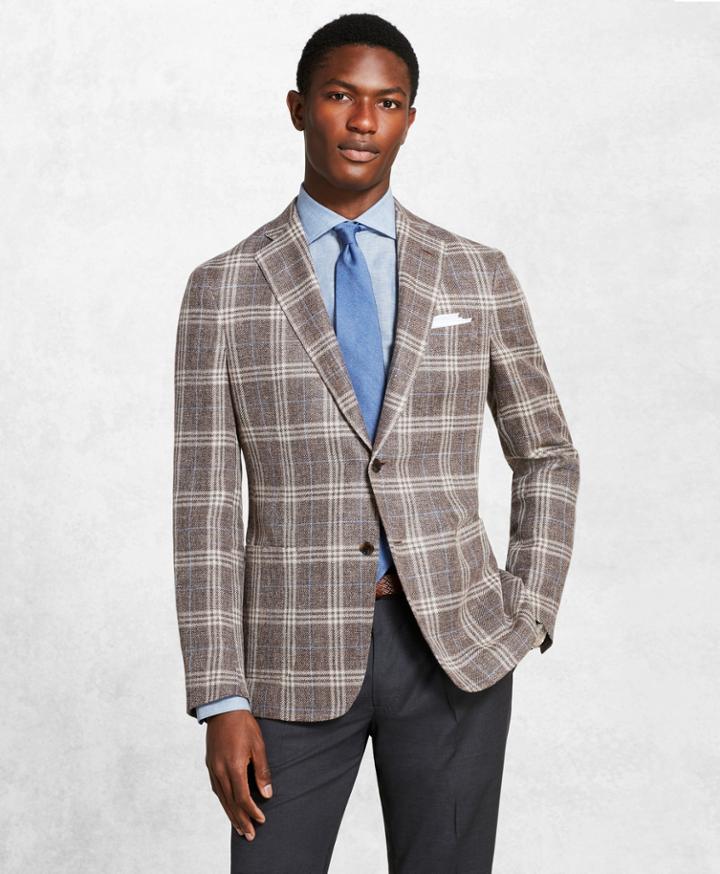 Brooks Brothers Men's Golden Fleece Checked Twill Sport Coat