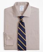 Brooks Brothers Stretch Regent Fitted Dress Shirt, Non-iron Two-tone Gingham
