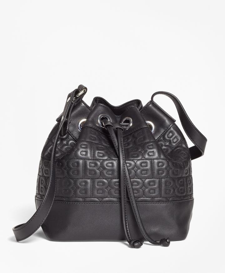 Brooks Brothers Women's Bb Quilted Leather Bucket Bag