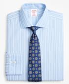 Brooks Brothers Men's Regular Fit Classic-fit Dress Shirt, Non-iron Alternating Ground Stripe