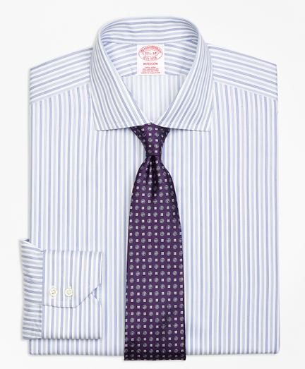 Brooks Brothers Madison Classic-fit Dress Shirt, Non-iron Alternating Triple Stripe