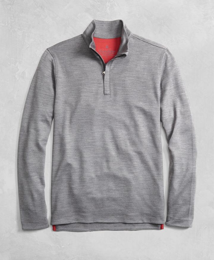 Brooks Brothers Men's Golden Fleece Brookstech Performance Interlock Half-zip