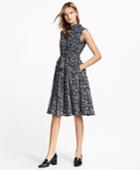 Brooks Brothers Women's Floral-print Glen Plaid Dress