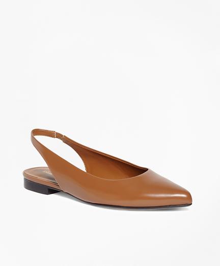 Brooks Brothers Patent Leather Sling-back Flats
