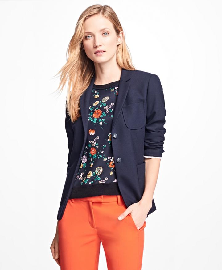 Brooks Brothers Women's Stretch Wool Two-button Blazer