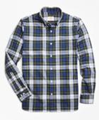 Brooks Brothers Gordon Dress Tartan Cotton Flannel Sport Shirt