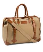 Brooks Brothers Canvas Leather Travel Bag