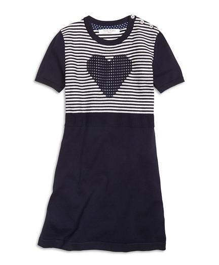 Brooks Brothers Short-sleeve Cotton Heart Dress