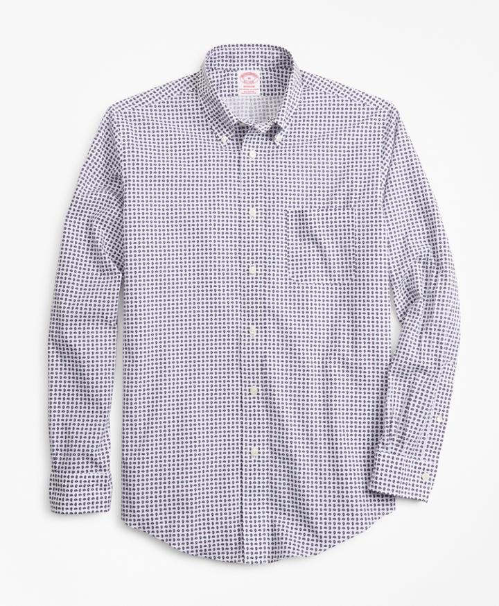Brooks Brothers Men's Madison Fit Paisley Print Sport Shirt
