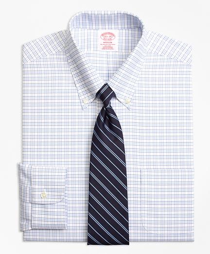 Brooks Brothers Non-iron Madison Fit Brookscool Triple Windowpane Dress Shirt
