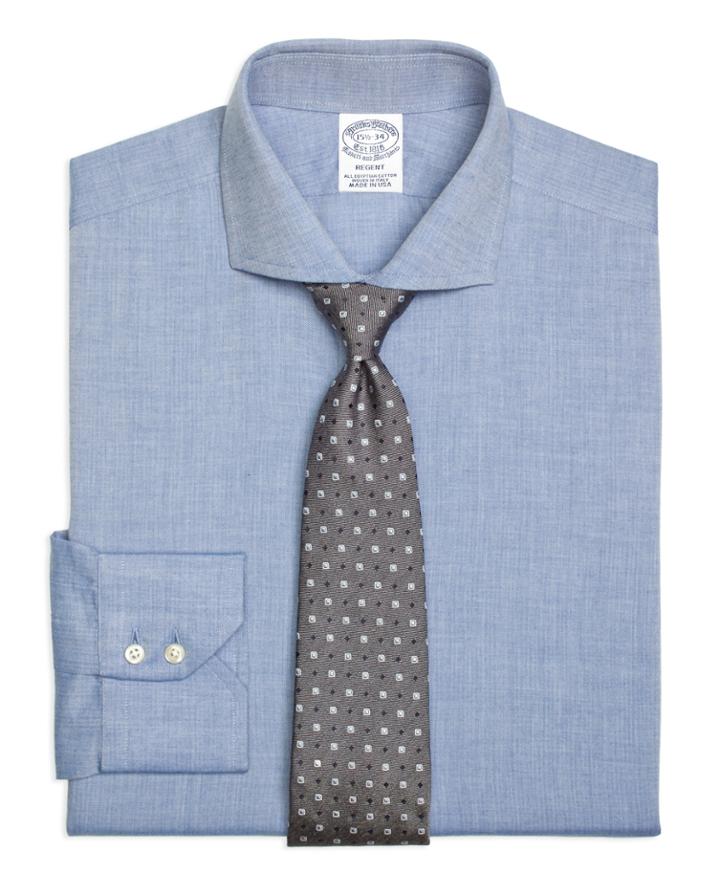 Brooks Brothers Men's Slim Fit Heathered Dress Shirt