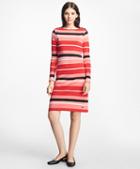 Brooks Brothers Cabana Stripe Boatneck Dress