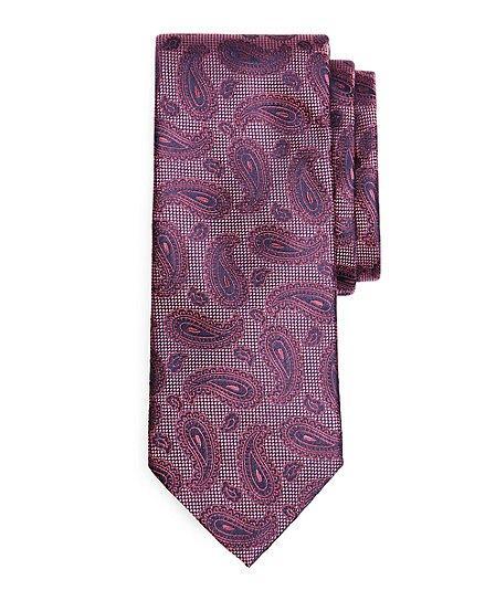 Brooks Brothers Textured Ground Paisley Tie