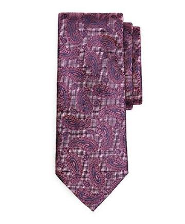 Brooks Brothers Textured Ground Paisley Tie
