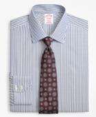 Brooks Brothers Men's Regular Fit Classic-fit Dress Shirt, Non-iron Alternating Twin Stripe