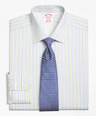 Brooks Brothers Men's Regular Fit Classic-fit Dress Shirt, Non-iron Sidewheeler Stripe