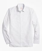 Brooks Brothers Windowpane Cotton Poplin Nine-to-nine Shirt