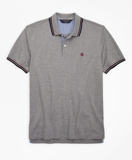 Brooks Brothers Slim Fit Stripe Trim Polo Shirt