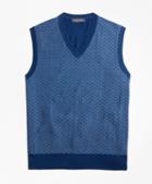 Brooks Brothers Supima Cotton Jacquard Sweater Vest