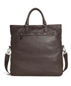 Brooks Brothers Men's Pebble Leather Tote