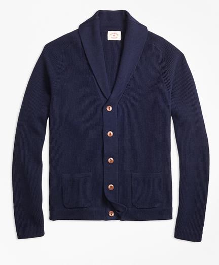 Brooks Brothers Merino Wool Shawl-collar Cardigan