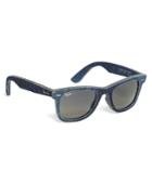 Brooks Brothers Men's Ray-ban Wayfarer Blue Denim Sunglasses
