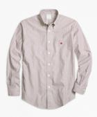Brooks Brothers Non-iron Milano Fit Heathered Stripe Sport Shirt