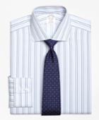 Brooks Brothers Men's Slim Fitted Dress Shirt, Non-iron Alternating Stripe