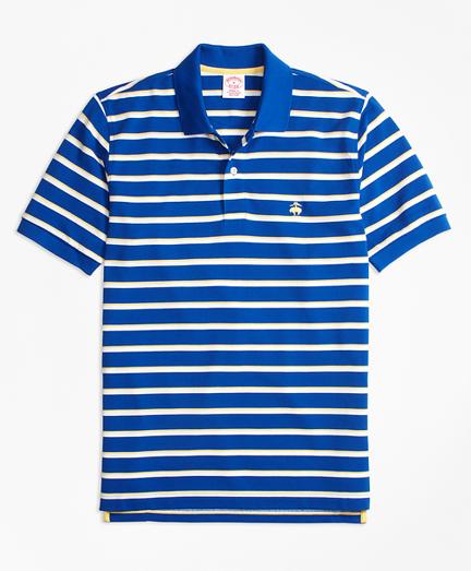 Brooks Brothers Original Fit Supima Cotton Pique  Classic Stripe Polo Shirt