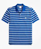 Brooks Brothers Original Fit Supima Cotton Pique  Classic Stripe Polo Shirt