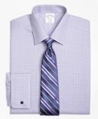 Brooks Brothers Non-iron Regent Fit Double Windowpane French Cuff Dress Shirt