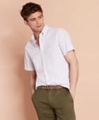 Brooks Brothers Men's Gingham Seersucker Short-sleeve Sport Shirt