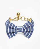 Brooks Brothers Kiel James Patrick Seersucker Stripe Bow Tie Bracelet