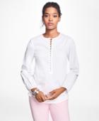 Brooks Brothers Women's Stretch-cotton-blend Blouse