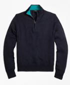 Brooks Brothers Sea Island Cotton Half-zip Sweater