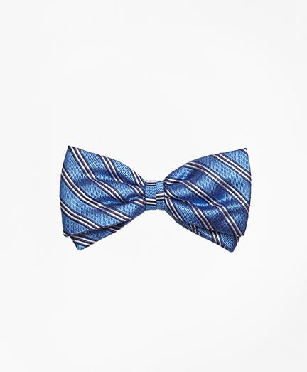Brooks Brothers Framed Narrow Stripe Pre-tied Bow Tie
