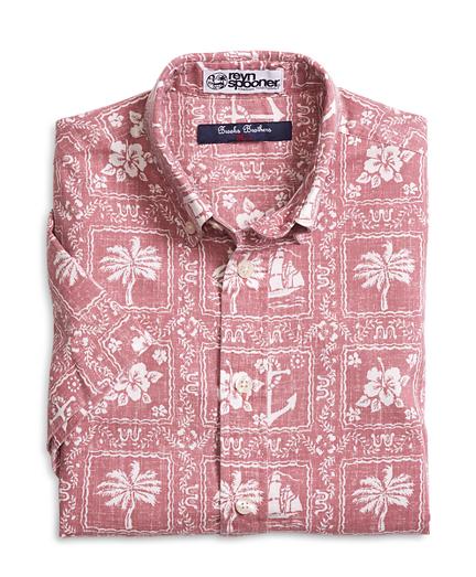 Brooks Brothers Nautical Print Sport Shirt