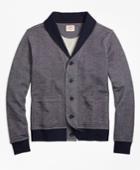 Brooks Brothers Men's French Terry Shawl-collar Cardigan
